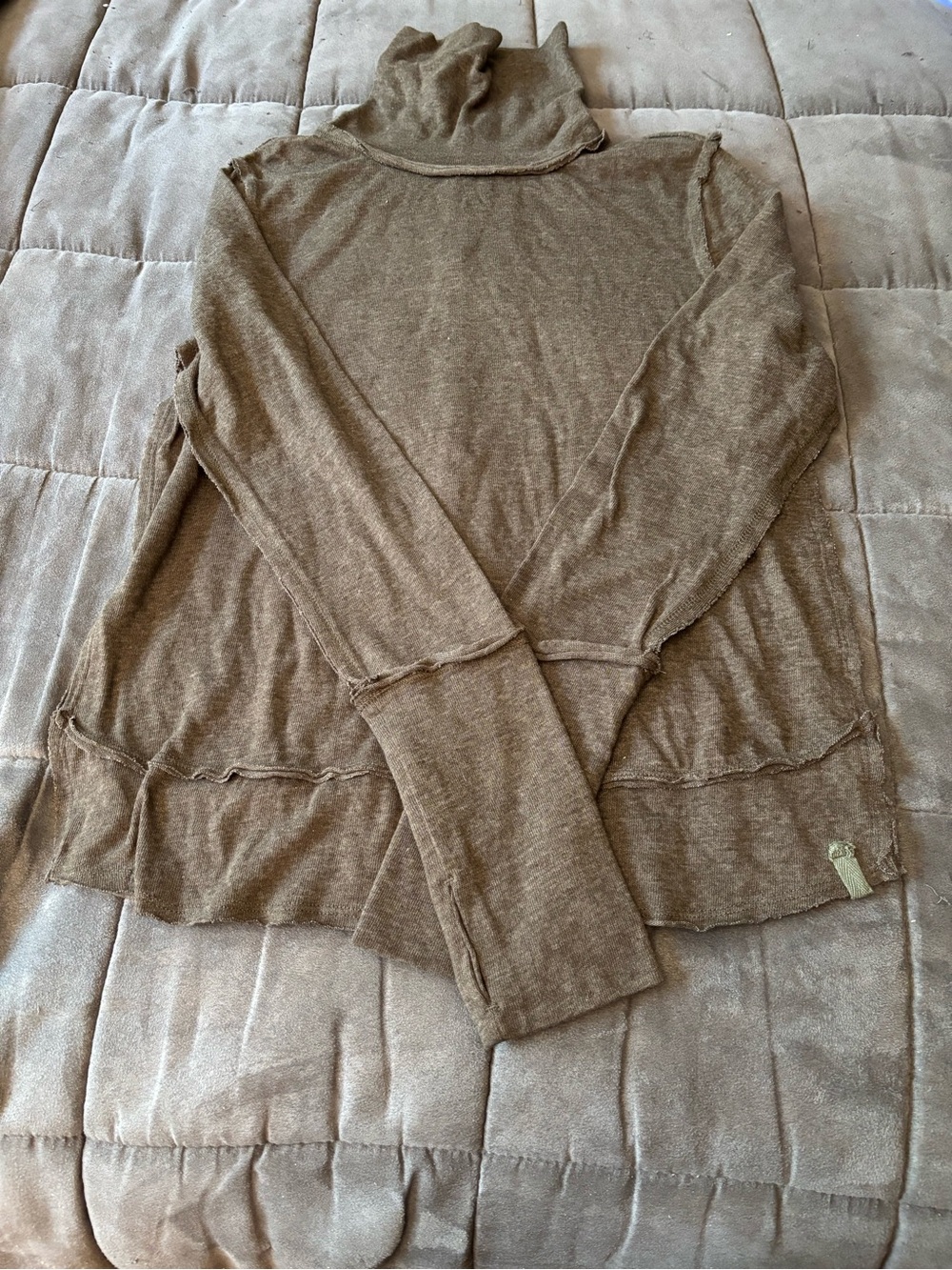 Free People Turtleneck Long Sleeve Top